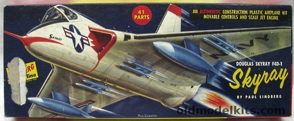 Lindberg 1/48 Douglas F4D-1 Skyray, 523-98 plastic model kit